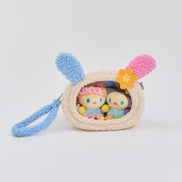 (現貨) 毛絨絨花小兔娃包 usahana doll pouch