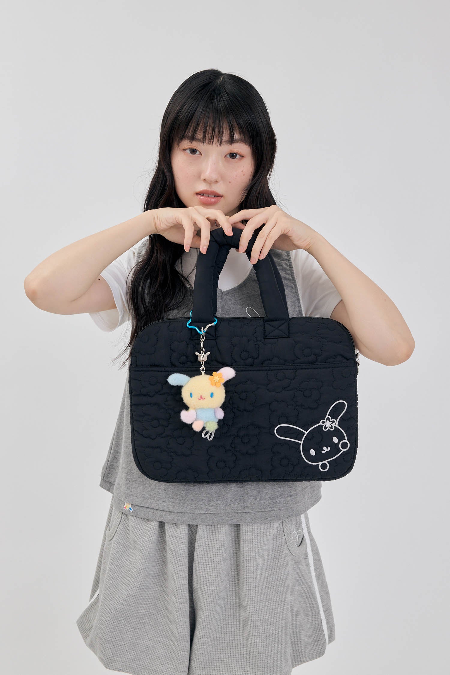 (現貨) 愛心花小兔娃娃吊飾 usahana heart keychain