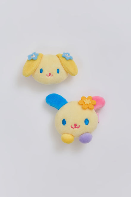 (現貨) 花小兔髮夾組 usahana clip set