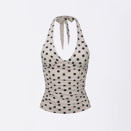 Dot Halter Top (Raw)