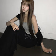 KR BLING LETTERING TRACKING PANTS (4 COLORS)