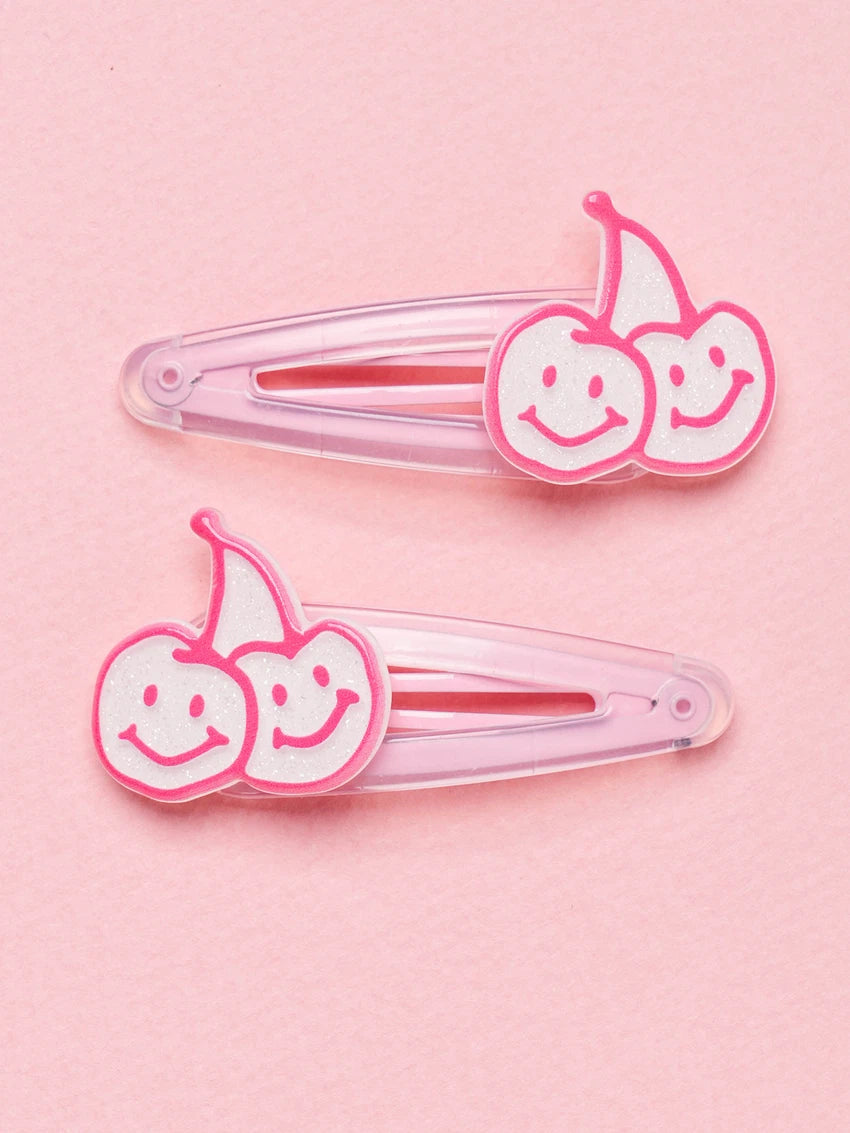 dasio X kirsh smile cherry hairpin (pink)