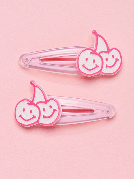 dasio X kirsh smile cherry hairpin (pink)