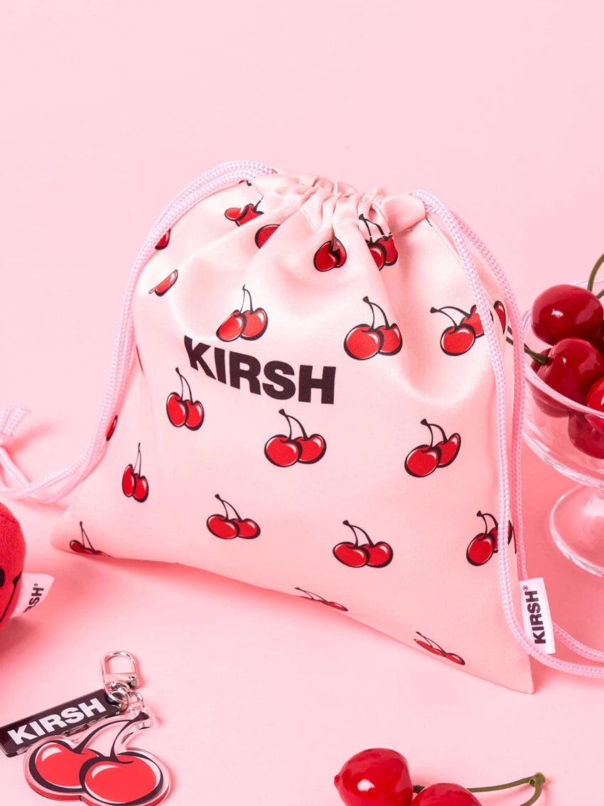 dasio X kirsh string mini pouch (cherry)