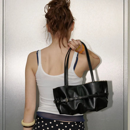 Tied boat bag (Black)
