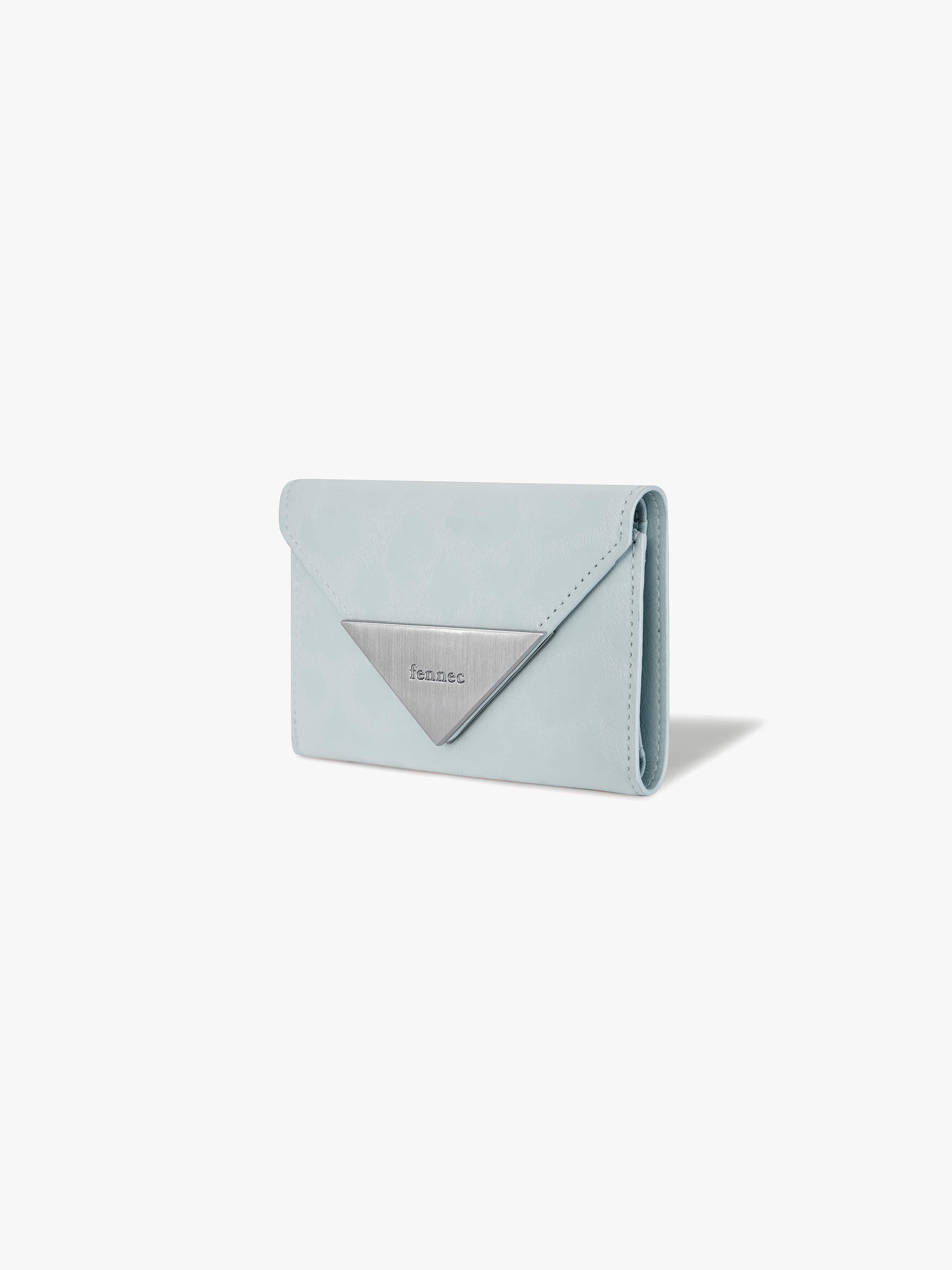 MATT TRIANGLE WALLET (LEOPARD MINT)