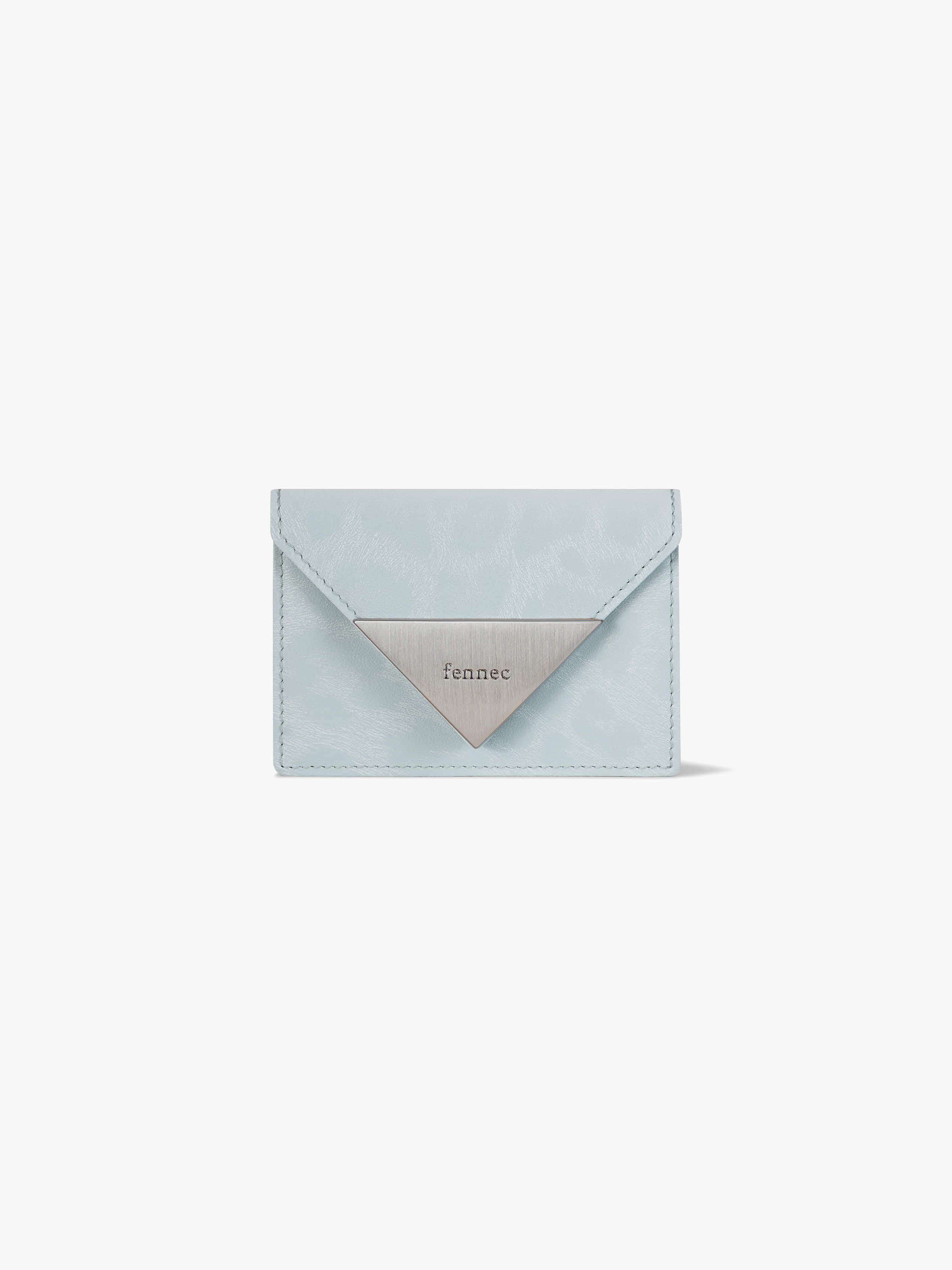 TRIANGLE ACCORDION POCKET (LEOPARD MINT)