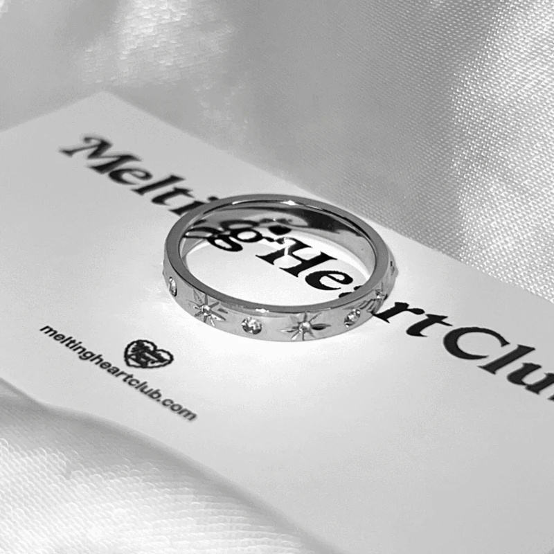 Sparkle Engraved Volume Ring