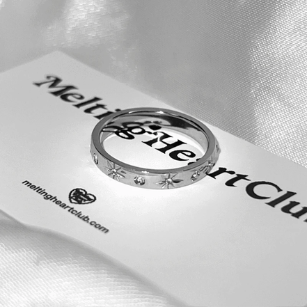 Sparkle Engraved Volume Ring