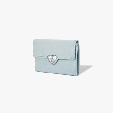 HEARTY FLAP WALLET (LEOPARD MINT)