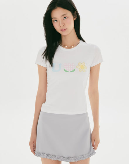 SPAO X USAHANA SLIMFIT TSHIRT (WHITE)