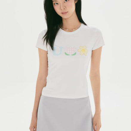 SPAO X USAHANA SLIMFIT TSHIRT (WHITE)