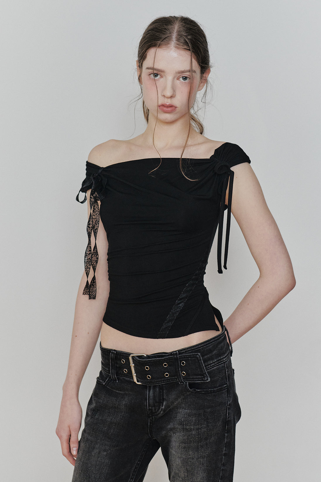 ANGEL STRAP TOP (black)