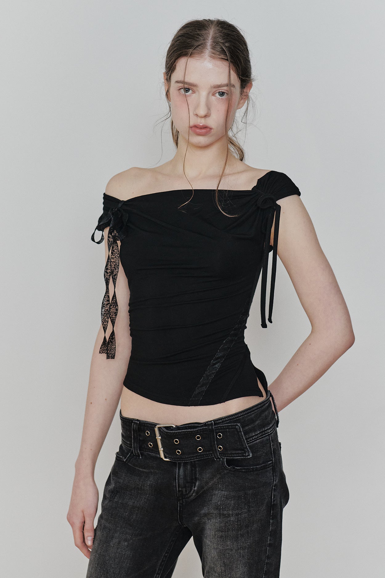 ANGEL STRAP TOP (black)