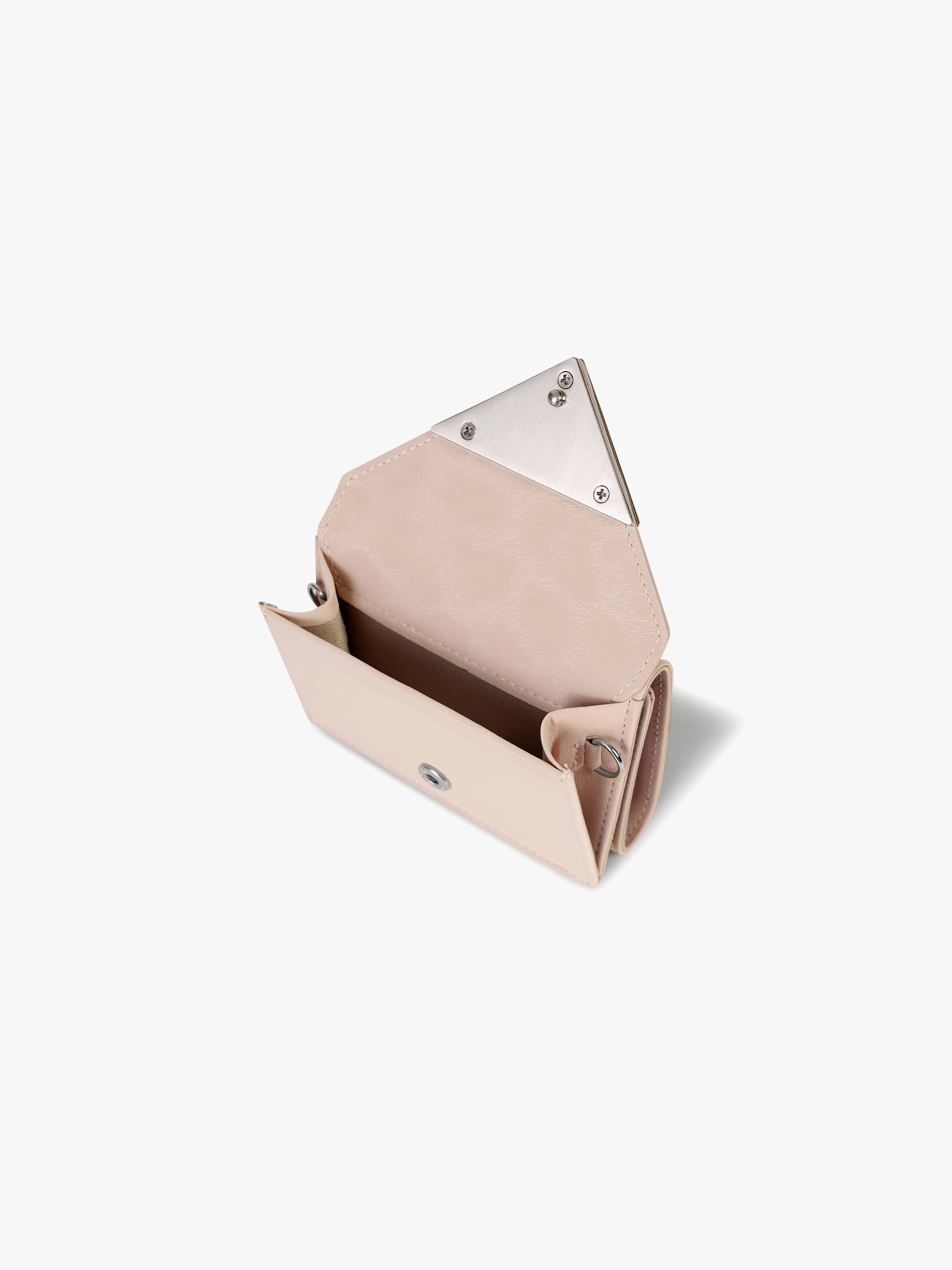 TRIANGLE TRIPLE WALLET (LEOPARD BLOSSOM)