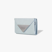 TRIANGLE TRIPLE WALLET (LEOPARD MINT)