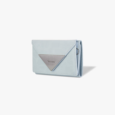 TRIANGLE TRIPLE WALLET (LEOPARD MINT)