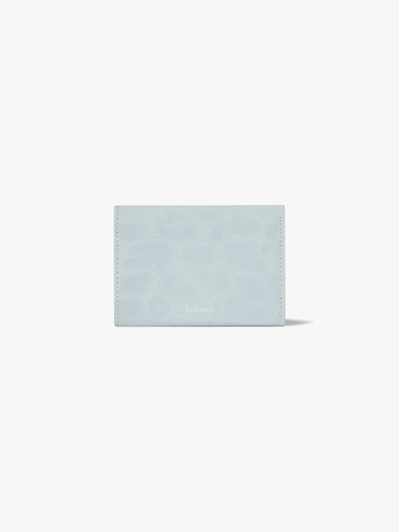TRIANGLE TRIPLE WALLET (LEOPARD MINT)