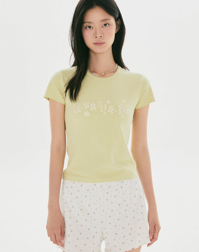 SPAO X USAHANA SLIMFIT TSHIRT (GREEN)