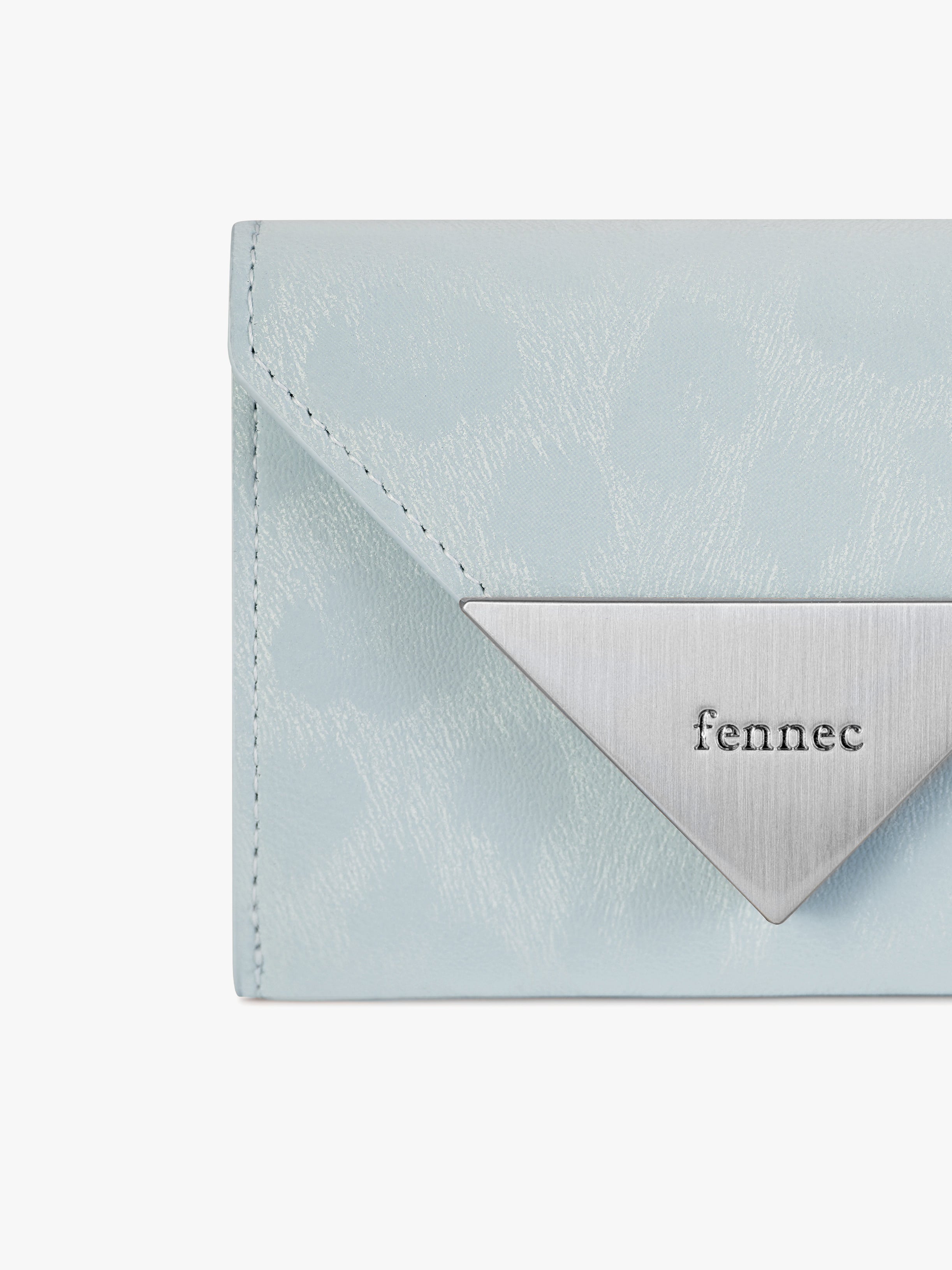 MATT TRIANGLE WALLET (LEOPARD MINT)