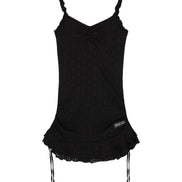 BLOSSOM MINI DRESS (BLACK)