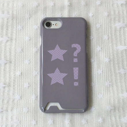 Dot StarCard Wallet Pocket Glossy Hard Case (Lavender)
