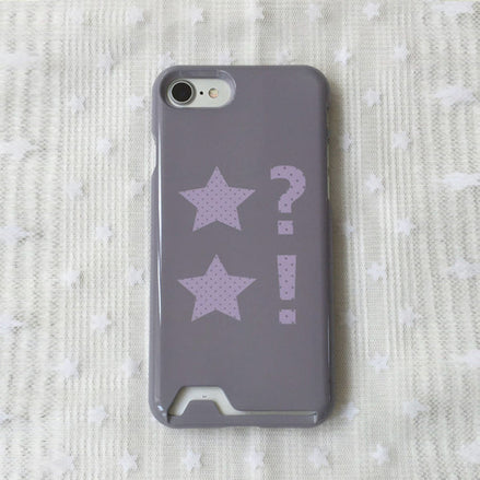 Dot StarCard Wallet Pocket Glossy Hard Case (Lavender)