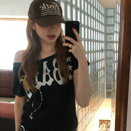 BABY WIDE NECK TOP (Black)