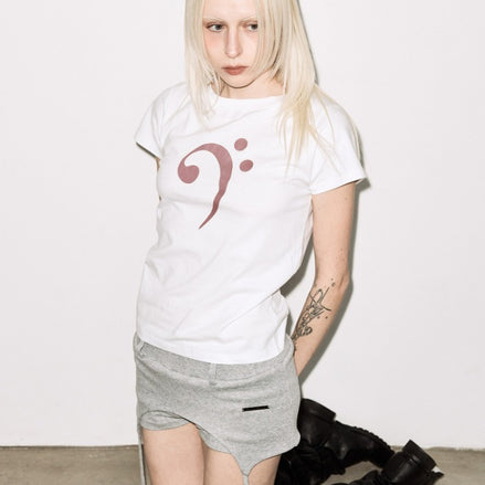 BASS CLEF TEE (WHITE)