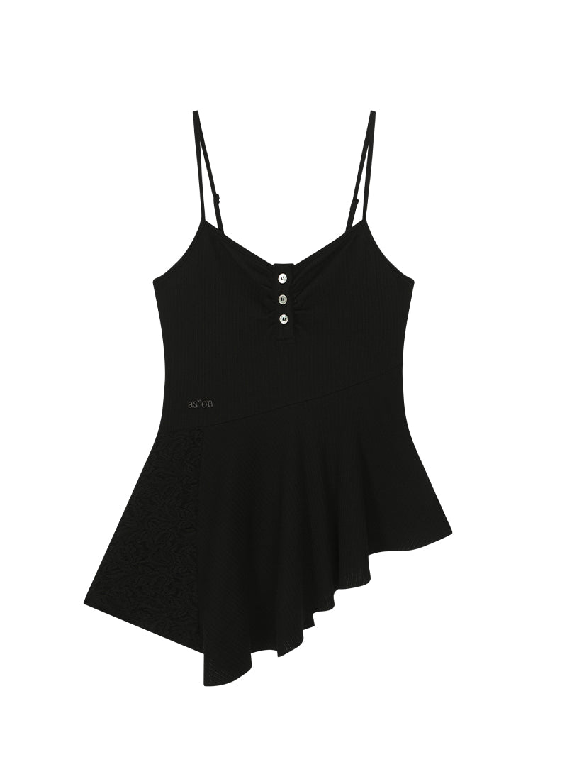 PETAL SLEEVELESS (BLACK)