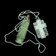 Cross Stud Strap Wallet (Mint)