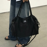 4 WAY SIGNATURE LOGO TOTE BAG(BLACK)