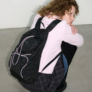 AIRY POCKET BACKPACK (DOT BLACK)