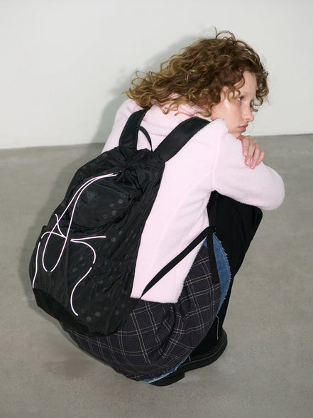 AIRY POCKET BACKPACK (DOT BLACK)