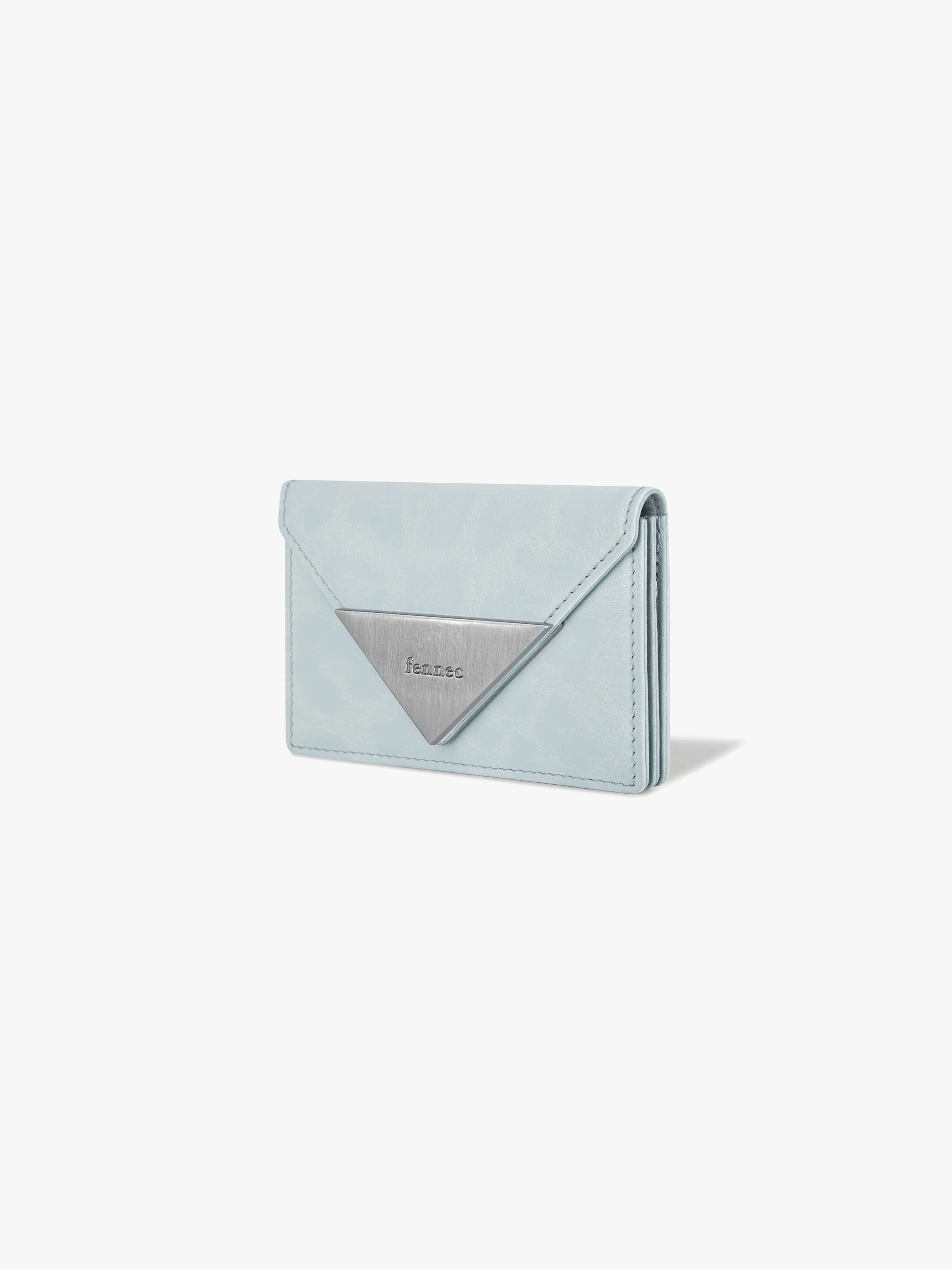 TRIANGLE ACCORDION POCKET (LEOPARD MINT)