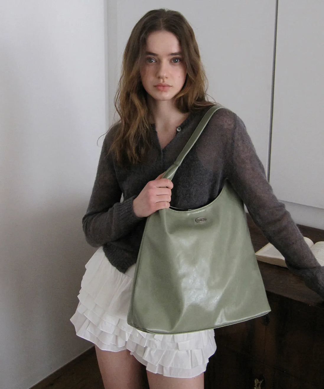 Merci Shoulder Bag (Mint)