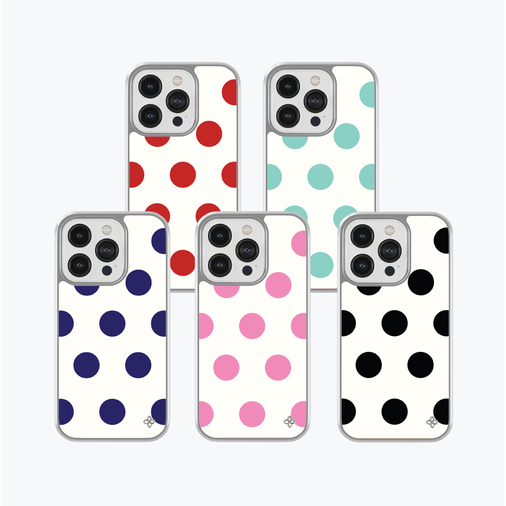 Big Color Dot Phonecase (Glass Silver)