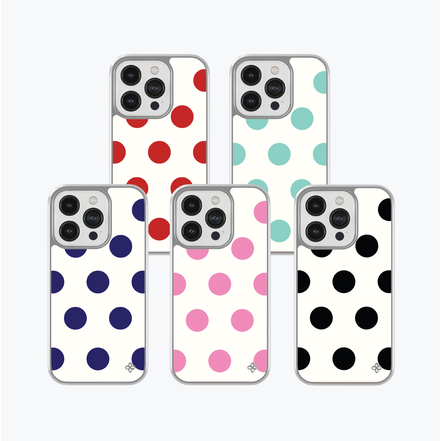 Big Color Dot Phonecase (Glass Silver)