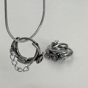rose chain piercing(1set)