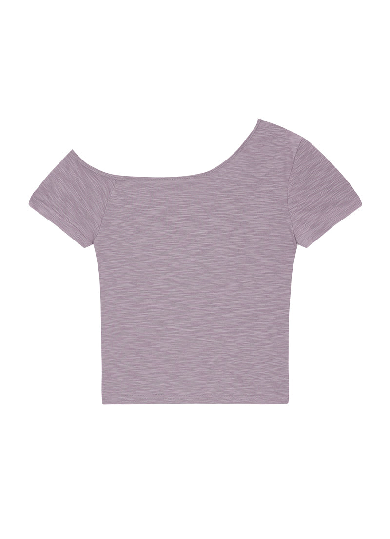 KIKI SLIM TEE (DUSTY PURPLE)