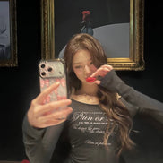 (karina, wonyoung同款) FOG TOP (black)
