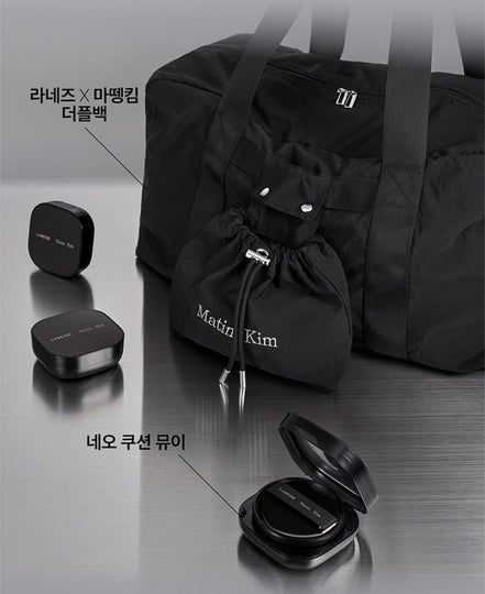 matin kim x laneige cushion + travel bag