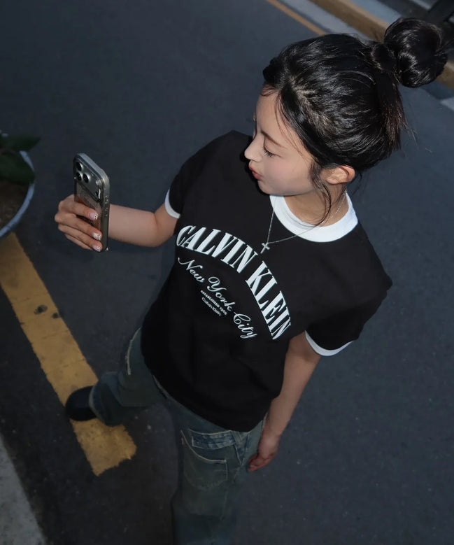 CK RINGER TEE (BLACK)