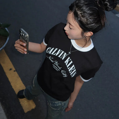 CK RINGER TEE (BLACK)