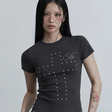 CROSS HOTFIX T-SHIRT (CHARCOAL)