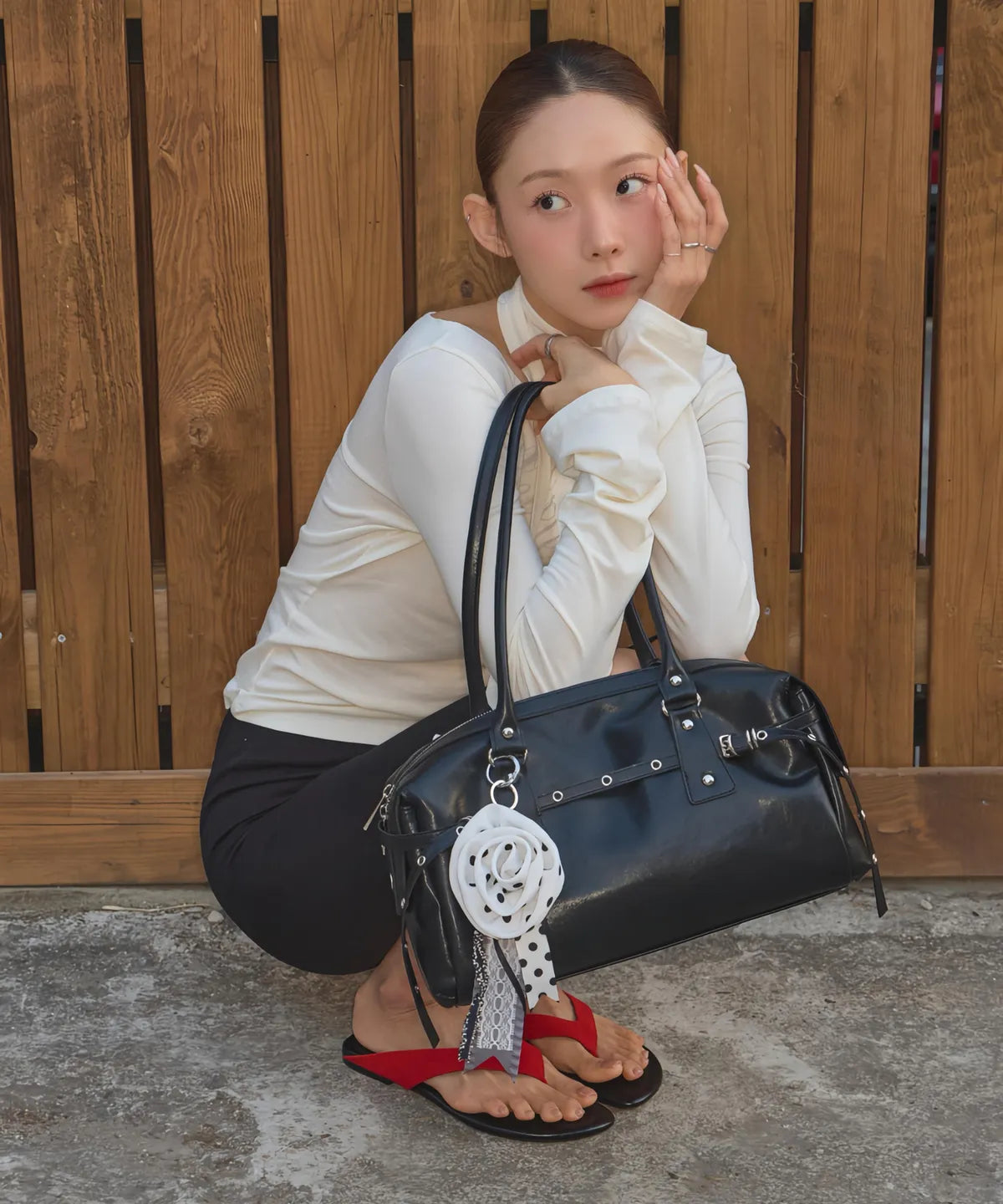 Belted Sera Bag (Black)