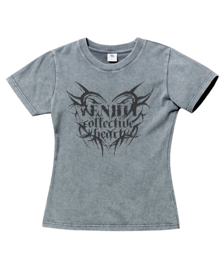 Tribal Heart VH Washed Slim fit Tshirt (2 Colors)
