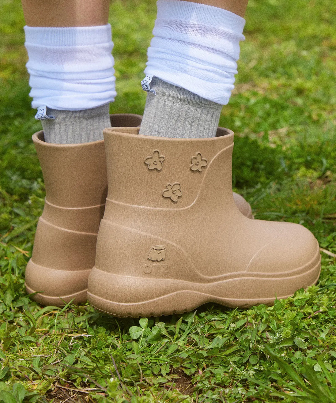 Pudding Biddle Platform Rainboots (Choco)