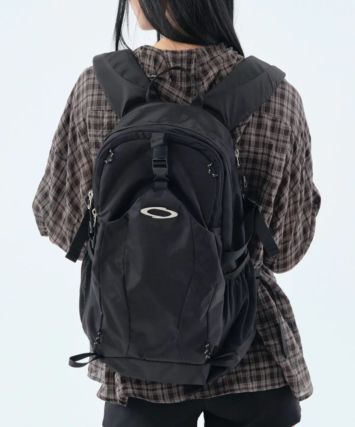 NYLON DOUBLE BACKPACK (BLACK)