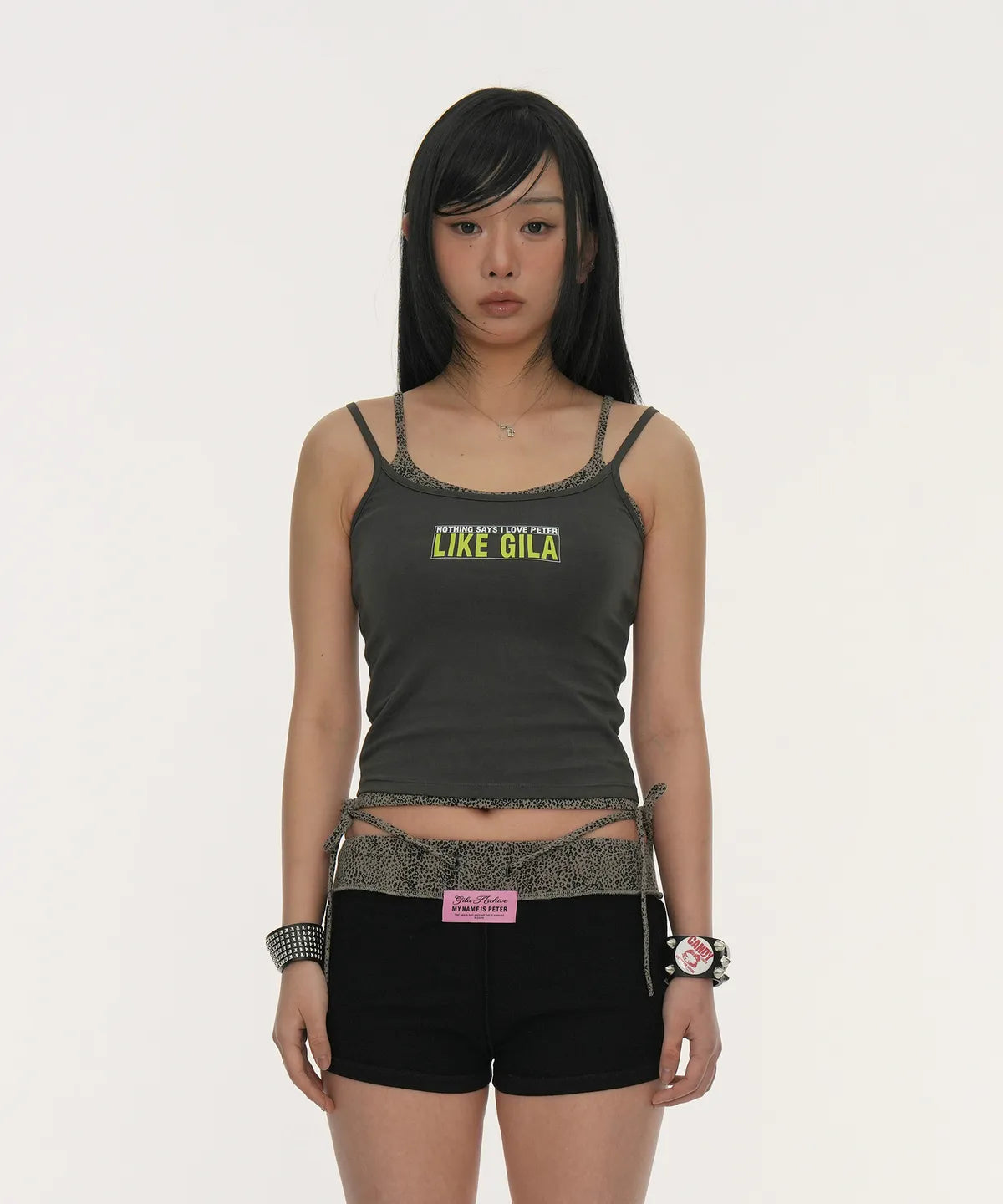 LAYERED BOX LOGO SLEEVELESS (LEOPARD)_BLACK